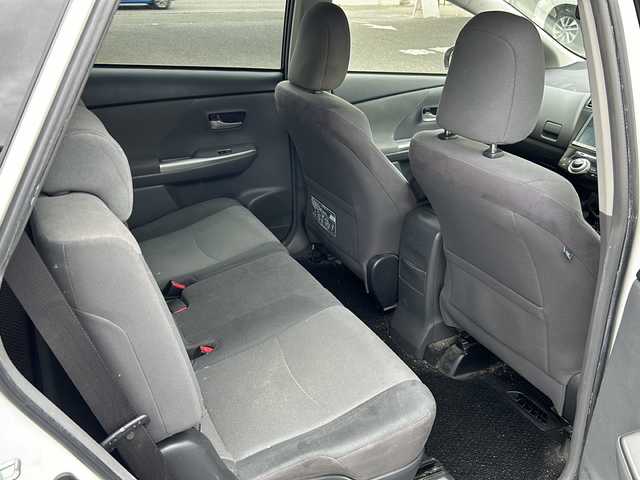 トヨタ プリウス α S ツーリングセレクション 茨城県 2013(平25)年 11.8万km ホワイトパールクリスタルシャイン 純正ＳＤナビ/バックカメラ/ビルトインＥＴＣ/ドライブレコーダー/フルセグＴＶ/ＣＤ/ＤＶＤ/Ｂｌｕｅｔｏｏｔｈ/ＵＳＢ/純正フロアマット/社外エアロ/社外アルミホイール/オートライト　