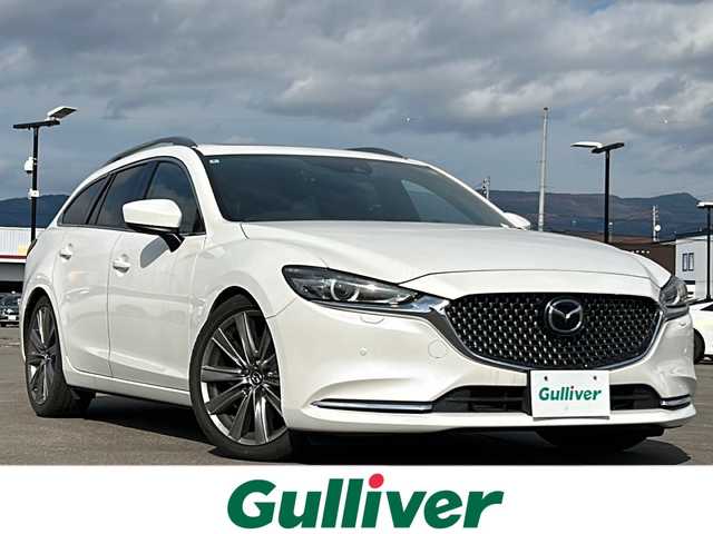 マツダ アテンザ ワゴン XD Lパッケージ 道南・函館 2018(平30)年 3.4万km スノーフレイクホワイトパールマイカ /純正ナビ//フルセグＴＶ//ドライブレコーダー//全周位カメラ//サンルーフ//シートヒーター//ベンチレーション//ブラインドスポットモニター//クルーズコントロール//レーンキープアシスト//コーナーセンサー//オートライト//オートハイビーム//ＢＯＳＥスピーカー//レザーシート//ルーフレール//ステアリングヒーター//フロアマット//スマートキー//ETC