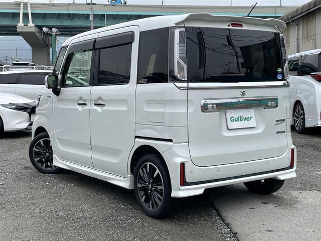 スズキ スペーシア カスタム HYBRID XS 福岡県 2018(平30)年 2.9万km ピュアホワイトP