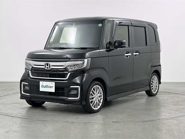 ホンダ Ｎ ＢＯＸ カスタム L ターボ 群馬県 2022(令4)年 1.2万km クリスタルブラックパール 純正８型ナビ　バックカメラ　両側電動スライドドア　前席シートヒーター　パドルシフト　革巻きステアリング　革巻きシフトノブ　ドラレコ　アダプティブクルーズコントロール　衝突被害軽減ブレーキ　禁煙
