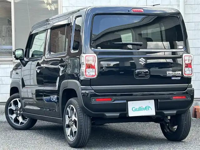 スズキ ハスラー HYBRID X 福岡県 2022(令4)年 0.1万km ブルーイッシュブラックパール3 ワンオーナー/純正9インチメモリナビ/(AM/FM/CD/DVD/スマートフォン連携/Bluetooth/フルセグTV)/サイド/バックカメラ/全方位モニター/スズキセーフティサポート/・デュアルカメラブレーキサポート/・リヤパーキングセンサー/・アダプティブクルーズコントロール/・車線逸脱警報機能/・誤発進抑制機能/・ふらつき警告機能/・先行車発進お知らせ機能/・ハイビームアシスト/オートライト/クリアランスソナー/コーナーセンサー/アイドリングストップ/純正15インチアルミホイール/シートヒーター(D/N)/ドライブレコーダー【HDR361GW】/360度メインカメラ、リアカメラ搭載/USB端子×3/電源ソケット×1/シートバックテーブル/純正フロアマット/革巻きステアリング/ドアバイザー/電格ウィンカーミラー/スペアキー×1/保証書/取扱説明書