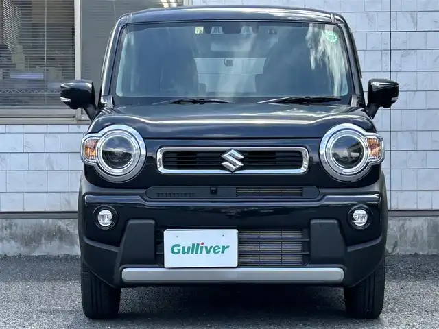 スズキ ハスラー HYBRID X 福岡県 2022(令4)年 0.1万km ブルーイッシュブラックパール3 ワンオーナー/純正9インチメモリナビ/(AM/FM/CD/DVD/スマートフォン連携/Bluetooth/フルセグTV)/サイド/バックカメラ/全方位モニター/スズキセーフティサポート/・デュアルカメラブレーキサポート/・リヤパーキングセンサー/・アダプティブクルーズコントロール/・車線逸脱警報機能/・誤発進抑制機能/・ふらつき警告機能/・先行車発進お知らせ機能/・ハイビームアシスト/オートライト/クリアランスソナー/コーナーセンサー/アイドリングストップ/純正15インチアルミホイール/シートヒーター(D/N)/ドライブレコーダー【HDR361GW】/360度メインカメラ、リアカメラ搭載/USB端子×3/電源ソケット×1/シートバックテーブル/純正フロアマット/革巻きステアリング/ドアバイザー/電格ウィンカーミラー/スペアキー×1/保証書/取扱説明書