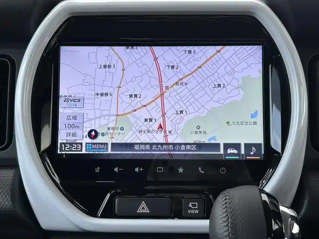 スズキ ハスラー HYBRID X 福岡県 2022(令4)年 0.1万km ブルーイッシュブラックパール3 ワンオーナー/純正9インチメモリナビ/(AM/FM/CD/DVD/スマートフォン連携/Bluetooth/フルセグTV)/サイド/バックカメラ/全方位モニター/スズキセーフティサポート/・デュアルカメラブレーキサポート/・リヤパーキングセンサー/・アダプティブクルーズコントロール/・車線逸脱警報機能/・誤発進抑制機能/・ふらつき警告機能/・先行車発進お知らせ機能/・ハイビームアシスト/オートライト/クリアランスソナー/コーナーセンサー/アイドリングストップ/純正15インチアルミホイール/シートヒーター(D/N)/ドライブレコーダー【HDR361GW】/360度メインカメラ、リアカメラ搭載/USB端子×3/電源ソケット×1/シートバックテーブル/純正フロアマット/革巻きステアリング/ドアバイザー/電格ウィンカーミラー/スペアキー×1/保証書/取扱説明書