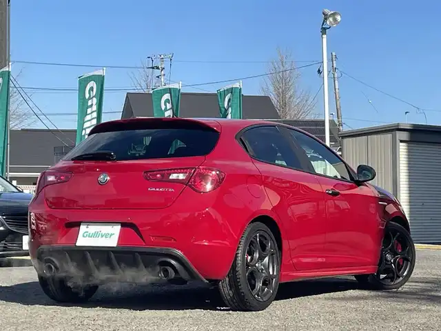 アルファロメオ ジュリエッタ ヴェローチェ 宮城県 2018(平30)年 3.7万km 赤 社外前後ドラレコ/社外ナビ/(ＢＴ、フルセグＴＶ、ＣＤ、ラジオ)/レザーシート黒/パワーシート/(運転席、助手席)/パッセンジャーシートベルトインジケーター/運転席シートヒーター/(運転席のみ)/ＥＴＣ