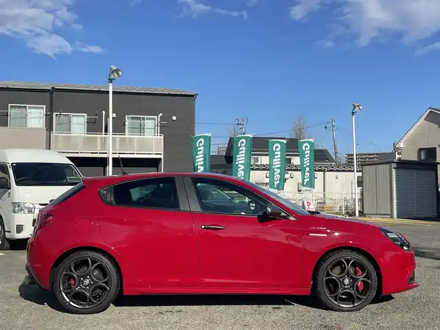 アルファロメオ ジュリエッタ ヴェローチェ 宮城県 2018(平30)年 3.7万km 赤 社外前後ドラレコ/社外ナビ/(ＢＴ、フルセグＴＶ、ＣＤ、ラジオ)/レザーシート黒/パワーシート/(運転席、助手席)/パッセンジャーシートベルトインジケーター/運転席シートヒーター/(運転席のみ)/ＥＴＣ