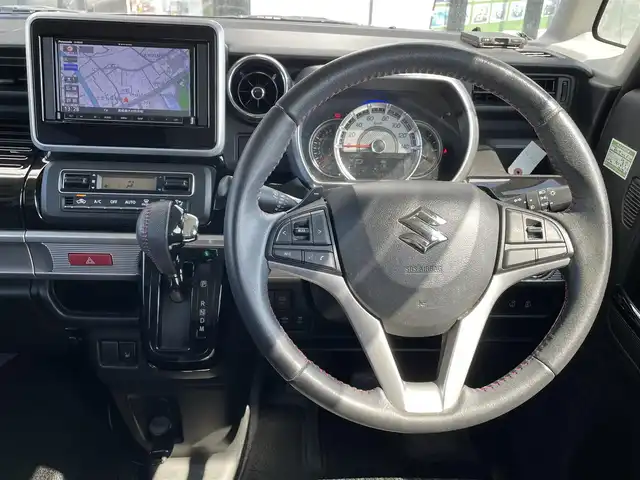 スズキ スペーシア カスタム HYBRID XS 長崎県 2018(平30)年 8.6万km ブレイブカーキP /SDナビ/(AM/FM/CD/DVD/Bluetooth/フルセグTV)//バックカメラ//クルーズコントロール//パドルシフト//ETC//オートライト//両側パワースライドドア//シートヒーター//サーキュレーター//ドアバイザー