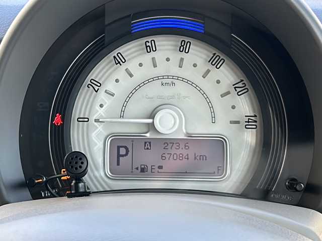 スズキ ラパン F リミテッド 福島県 2017(平29)年 6.7万km ノクターンブルーパール 4WD　パノラミックビューモニター　純正ナビ　BT TV ETC 純正AW　純正フロアマット　シートヒーター　オートライト　オートエアコン　衝突軽減装置　アイドリングストップ　電格ミラー　スペアキー　