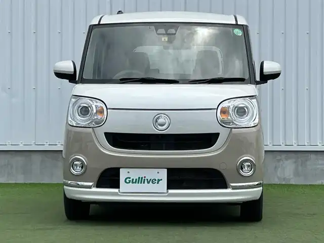 ダイハツ ムーヴ キャンバス G メイクアップ リミテッド　SAⅢ 香川県 2022(令4)年 2.5万km パールホワイトⅢ/ナチュラルベージュマイカメタリック 2トーン 登録時走行距離：24170ｋｍ/純正SDナビゲーション/→AM/FM/フルセグTV/Bluetooth/全方向カメラ/ETC/ステアリングリモコン/シートヒーター/両側パワースライドドア/LEDオートライト/フォグランプ/オートハイビーム/ブレーキアシスト/横滑り防止装置/レーンキープアシスト/プッシュスタート/スマートキー