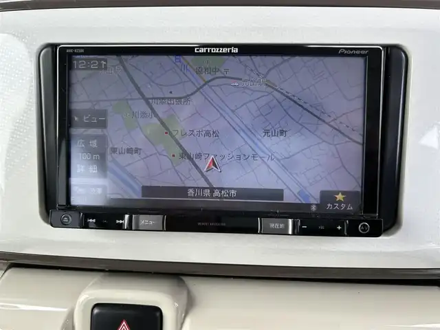 ダイハツ ムーヴ キャンバス G メイクアップ リミテッド　SAⅢ 香川県 2022(令4)年 2.5万km パールホワイトⅢ/ナチュラルベージュマイカメタリック 2トーン 登録時走行距離：24170ｋｍ/純正SDナビゲーション/→AM/FM/フルセグTV/Bluetooth/全方向カメラ/ETC/ステアリングリモコン/シートヒーター/両側パワースライドドア/LEDオートライト/フォグランプ/オートハイビーム/ブレーキアシスト/横滑り防止装置/レーンキープアシスト/プッシュスタート/スマートキー