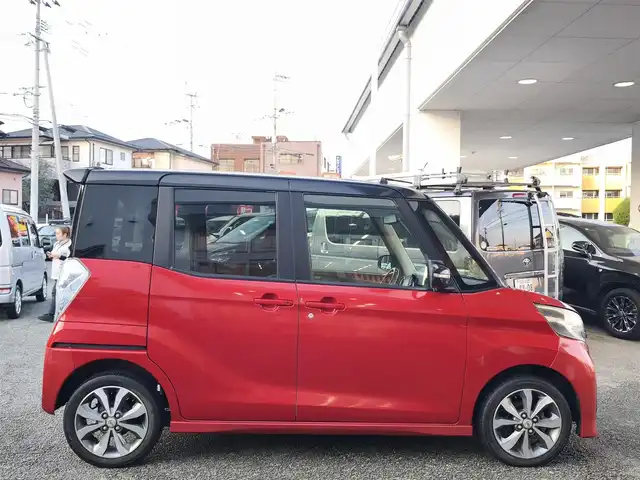 日産 デイズ ルークス ハイウェイスターX Gパッケージ 熊本県 2016(平28)年 10万km スパークリングレッド/ブラック 純正ナビ/【フルセグTV/Bluetooth/CD/DVD】/全周囲/バックカメラ/両側パワースライドドア/衝突軽減防止装置/オートライト/ウィンカーミラー/革巻きステアリング/ステアリングスイッチ/純正15インチAW/プッシュスタート/スマートキー/ETC/純正フロアマット/ベンチシート/アイドリングストップ/横滑り防止装置