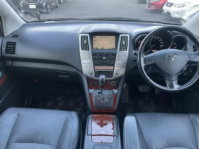 トヨタ ハリアー 240G Lパッケージ 静岡県 2011(平23)年 9.1万km ブラック HDDナビ/CD・MD/バックカメラ/ETC/HID/Wエアバッグ/AFS/ABS/本革シート（前席シートヒーター付）/純正アルミホイール