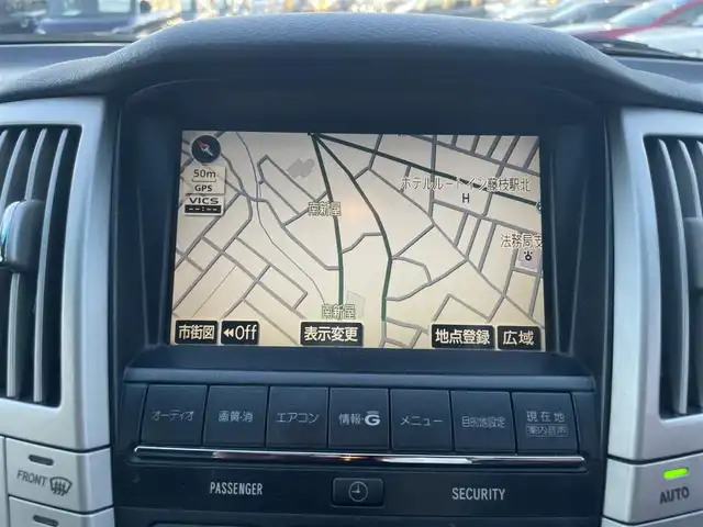 トヨタ ハリアー 240G Lパッケージ 静岡県 2011(平23)年 9.1万km ブラック HDDナビ/CD・MD/バックカメラ/ETC/HID/Wエアバッグ/AFS/ABS/本革シート（前席シートヒーター付）/純正アルミホイール