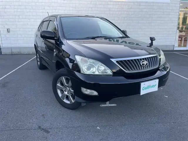 トヨタ ハリアー 240G Lパッケージ 静岡県 2011(平23)年 9.1万km ブラック HDDナビ/CD・MD/バックカメラ/ETC/HID/Wエアバッグ/AFS/ABS/本革シート（前席シートヒーター付）/純正アルミホイール