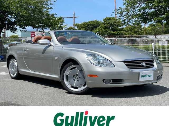 トヨタ ソアラ 430SCV 静岡県 2001(平13)年 12.5万km シルバーM マークレビンソンサウンド/純正ナビ　/ブラウンレザーシート　/前席PWシート＆シートヒーター　/クルコン  /ステアリングリモコン　/ウッドコンビステアリング/木目調パネル/オートライト /純正１８インチAW /スペアキー/保証書/取説