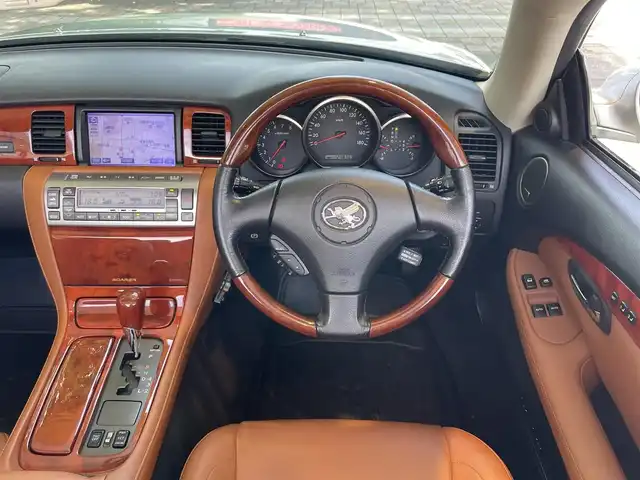 トヨタ ソアラ 430SCV 静岡県 2001(平13)年 12.5万km シルバーM マークレビンソンサウンド/純正ナビ　/ブラウンレザーシート　/前席PWシート＆シートヒーター　/クルコン  /ステアリングリモコン　/ウッドコンビステアリング/木目調パネル/オートライト /純正１８インチAW /スペアキー/保証書/取説