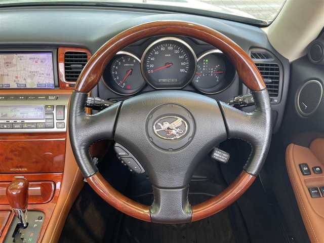 トヨタ ソアラ 430SCV 静岡県 2001(平13)年 12.5万km シルバーM マークレビンソンサウンド/純正ナビ　/ブラウンレザーシート　/前席PWシート＆シートヒーター　/クルコン  /ステアリングリモコン　/ウッドコンビステアリング/木目調パネル/オートライト /純正１８インチAW /スペアキー/保証書/取説