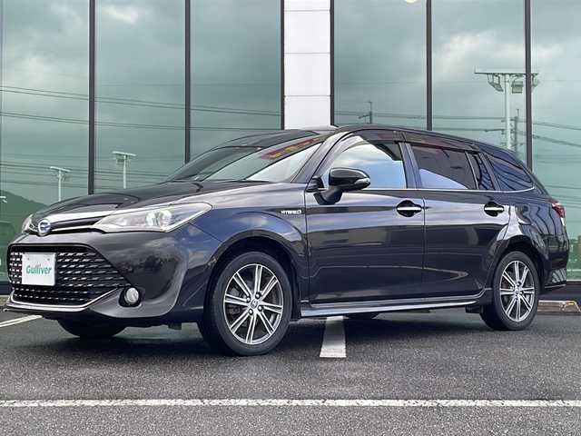 トヨタ カローラ フィールダー ハイブリッドG ダブルバイビー 福岡県 2015(平27)年 14.6万km ブラックマイカ 社外メモリナビ/MDV-Z702W/フルセグTV/BT接続/スマートキー/プッシュスタート/nanoeエアコン/ビルトインETC/純正ドアバイザー/純正フロアマット/純正16インチアルミホイール