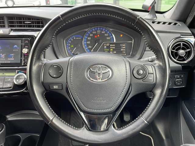 トヨタ カローラ フィールダー ハイブリッドG ダブルバイビー 福岡県 2015(平27)年 14.6万km ブラックマイカ 社外メモリナビ/MDV-Z702W/フルセグTV/BT接続/スマートキー/プッシュスタート/nanoeエアコン/ビルトインETC/純正ドアバイザー/純正フロアマット/純正16インチアルミホイール