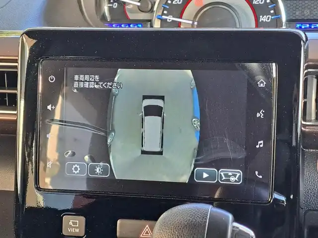 スズキ ワゴンＲ カスタムＺ HYBRID ZX 大阪府 2023(令5)年 0.3万km ピュアホワイトP /ワンオーナー//禁煙車//メーカー純正ディスプレイオーディオ/【AndroidAuto・AppleCarPlay・Bluetooth・AM/FM】//ヘッドアップディスプレイ//スズキセーフティサポート//レーダークルーズコントロール（全車速追従機能付き）//オートライト//オートハイビーム//前後カメラ//全方位カメラ//純正14インチAW//LEDヘッドライト//Wサイドエアバック//プッシュスタート//スマートキー//保証書//取扱説明書//スペアキー