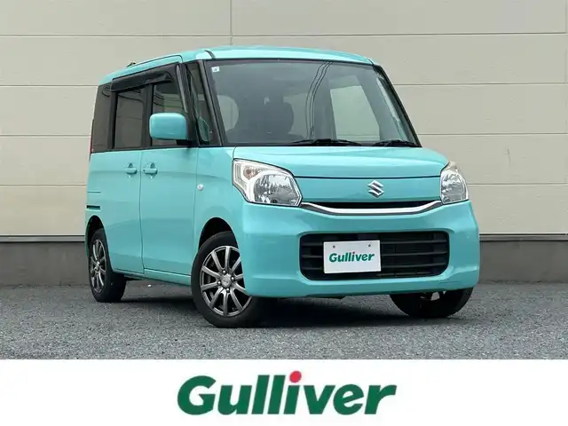 スズキ スペーシア G 茨城県 2017(平29)年 4.7万km フレンチミントPM KENWOODナビ(KXM-E501W)/DN席シートヒーター/Bluetooth接続/プッシュスタート/オートエアコン/ワンセグTV/Wエアバック/社外アルミホイール/純正フロアマット/DVD再生可/ベンチシート/保証書/取扱説明書