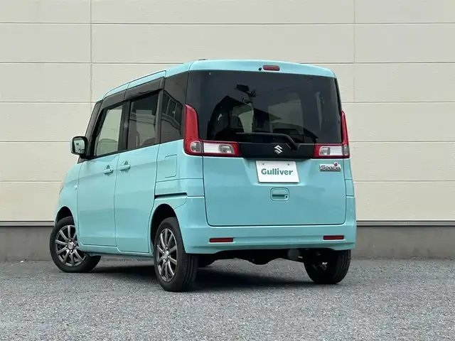 スズキ スペーシア G 茨城県 2017(平29)年 4.7万km フレンチミントPM KENWOODナビ(KXM-E501W)/DN席シートヒーター/Bluetooth接続/プッシュスタート/オートエアコン/ワンセグTV/Wエアバック/社外アルミホイール/純正フロアマット/DVD再生可/ベンチシート/保証書/取扱説明書