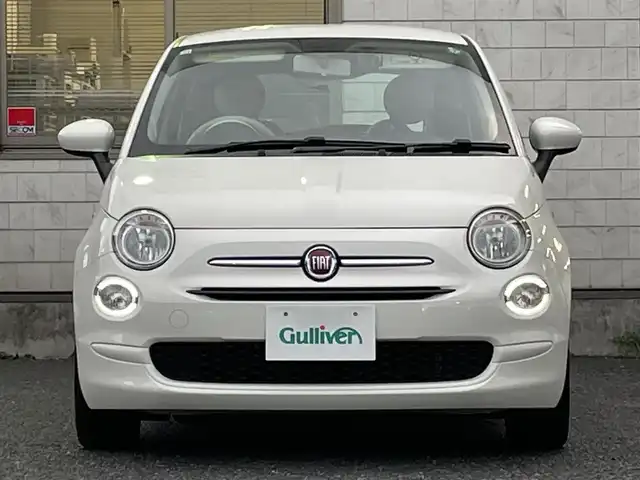 フィアット ５００ 1．2 ポップ 福岡県 2018(平30)年 3.8万km ビアンコ・ガーラ 純正Uconnectディスプレイオーディオ/　(AM/FM/Bluetooth/USB/AUX)/横滑り防止/ドライブモードスイッチ/革巻きステアリング/ステアリングスイッチ/純正フロアマット/純正前後ドライブレコーダー【WHSR-510】/ETC/アクセサリーソケット/ISOFIX/スペアキー×1(鍵のみ)/保証書/取扱説明書/ディスプレイオーディオ取扱説明書