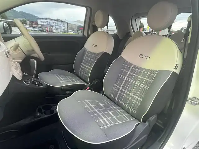 フィアット ５００ 1．2 ポップ 福岡県 2018(平30)年 3.8万km ビアンコ・ガーラ 純正Uconnectディスプレイオーディオ/　(AM/FM/Bluetooth/USB/AUX)/横滑り防止/ドライブモードスイッチ/革巻きステアリング/ステアリングスイッチ/純正フロアマット/純正前後ドライブレコーダー【WHSR-510】/ETC/アクセサリーソケット/ISOFIX/スペアキー×1(鍵のみ)/保証書/取扱説明書/ディスプレイオーディオ取扱説明書