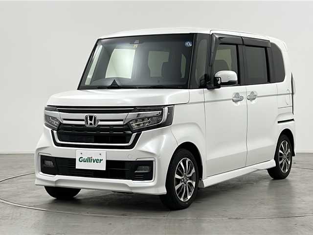 ホンダ Ｎ ＢＯＸ カスタム L 群馬県 2022(令4)年 1.4万km プラチナホワイトパール 純正８型ナビ　バックカメラ　両側電動スライドドア　ハーフレザーシート　シートヒーター　アダプティブクルーズコントロール　衝突被害軽減ブレーキ　レーンアシスト　ビルトインＥＴＣ　ＬＥＤヘッドライト　禁煙
