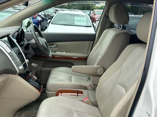 トヨタ ハリアー 240G Lパッケージ 千葉県 2007(平19)年 10.8万km ホワイトパールクリスタルシャイン メーカーナビ バックカメラ パワーシート HID オートライト 17インチAW