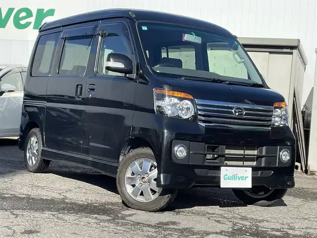 ダイハツ アトレー ワゴン カスタム ターボ RS リミテッド 福島県 2011(平23)年 5.7万km ブラックマイカメタリック ４ＷＤ/純正ナビ/ワンセグＴＶ/ＣＤ/ＦＭ・ＡＭ/バックカメラ/片側パワスラ/純正フロアマット/ドアバイザー/冬タイヤ積込有