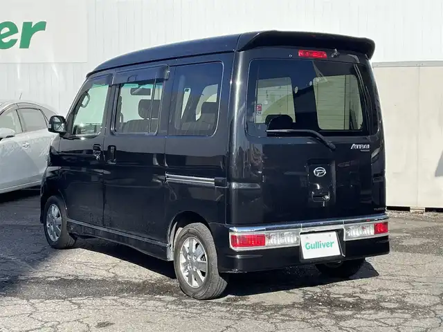 ダイハツ アトレー ワゴン カスタム ターボ RS リミテッド 福島県 2011(平23)年 5.7万km ブラックマイカメタリック ４ＷＤ/純正ナビ/ワンセグＴＶ/ＣＤ/ＦＭ・ＡＭ/バックカメラ/片側パワスラ/純正フロアマット/ドアバイザー/冬タイヤ積込有