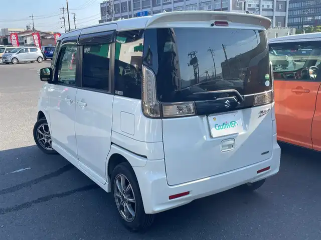 スズキ スペーシア カスタム XS 島根県 2014(平26)年 11万km パールホワイト 社外メモリナビ/（フルセグTV/ＣＤ/ＤＶＤ再生/Bluetooth）　/バックカメラ　/パワースライドドア　/ＥＴＣ/ＵＳＢ入力端子　/スマートキー　/プッシュスタート　/HIDヘッドライト/スペアキー　/衝突軽減ブレーキ　/横滑り防止装置　/アイドリングストップ/純正フロアマット　/社外14アルミホイール