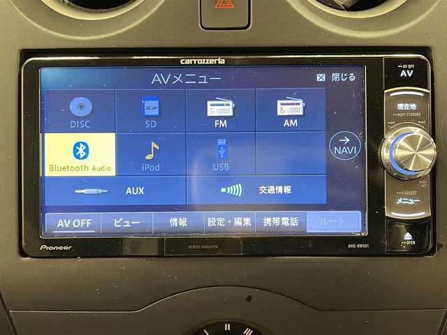 日産 ノート X FOUR 道央・札幌 2018(平30)年 11.7万km ブリリアントホワイトパール 4WD//社外ナビ/DVD/CD/SD/BT//バックカメラ//ドライブレコーダー//エマージェンシーブレーキ//車線逸脱警報//横滑り防止//ETC//プッシュスタート//インテリジェントキー//電格ミラー//冬タイヤ14インチホイル積込