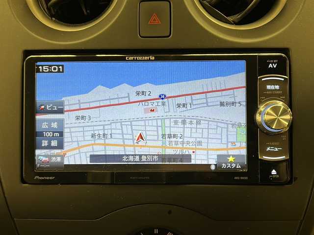 日産 ノート X FOUR 道央・札幌 2018(平30)年 11.7万km ブリリアントホワイトパール 4WD//社外ナビ/DVD/CD/SD/BT//バックカメラ//ドライブレコーダー//エマージェンシーブレーキ//車線逸脱警報//横滑り防止//ETC//プッシュスタート//インテリジェントキー//電格ミラー//冬タイヤ14インチホイル積込