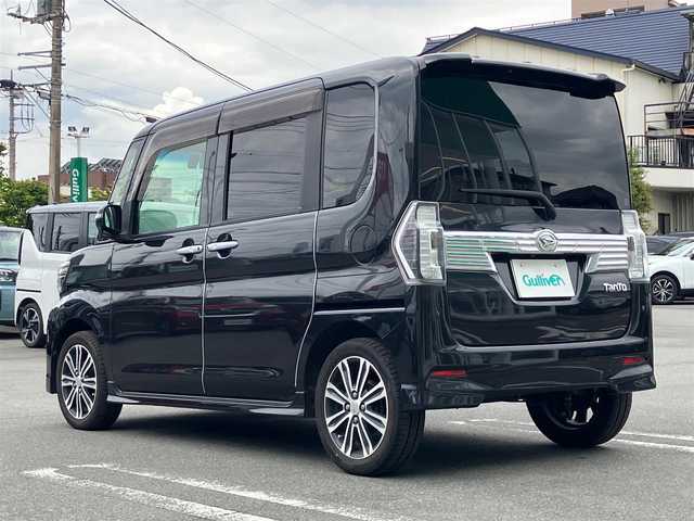 ダイハツ タント カスタム RS トップED SAⅡ 石川県 2016(平28)年 6万km ブラックマイカメタリック エンジンスタートボタン/保証書/記録簿/パワーステアリング/パワーウィンドウ/アイドリングストップ/オートエアコン/ETC/USB入力端子/バックカメラ/純正SDナビ（CD.DVD.BT.フルセグ）/ドライブレコーダー/ベンチシート/純正フロアマット/純正アルミホイール/両側パワースライドドア/ABS/横滑り防止装置/コーナーセンサー/盗難防止装置/オートライト/Wエアバック/衝突軽減システム