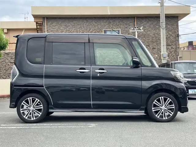 ダイハツ タント カスタム RS トップED SAⅡ 石川県 2016(平28)年 6万km ブラックマイカメタリック エンジンスタートボタン/保証書/記録簿/パワーステアリング/パワーウィンドウ/アイドリングストップ/オートエアコン/ETC/USB入力端子/バックカメラ/純正SDナビ（CD.DVD.BT.フルセグ）/ドライブレコーダー/ベンチシート/純正フロアマット/純正アルミホイール/両側パワースライドドア/ABS/横滑り防止装置/コーナーセンサー/盗難防止装置/オートライト/Wエアバック/衝突軽減システム