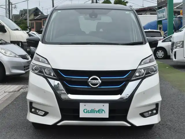 日産 セレナ e－パワー ハイウェイスター V 神奈川県 2018(平30)年 8.2万km ブリリアントホワイトパール 2トーン ワンオーナー/プロパイロット/純正メモリナビ/フルセグテレビ/アラウンドビューモニター/フリップダウンモニター/両側パワースライドドア/ETC/LEDヘッドライト/スマートルームミラー/ドライブレコーダー/エンジンプッシュスタート/保証書/取説/ナビ説/記録(R.1.2.3.4.5.6)