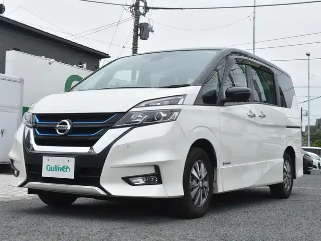 日産 セレナ e－パワー ハイウェイスター V 神奈川県 2018(平30)年 8.2万km ブリリアントホワイトパール 2トーン ワンオーナー/プロパイロット/純正メモリナビ/フルセグテレビ/アラウンドビューモニター/フリップダウンモニター/両側パワースライドドア/ETC/LEDヘッドライト/スマートルームミラー/ドライブレコーダー/エンジンプッシュスタート/保証書/取説/ナビ説/記録(R.1.2.3.4.5.6)