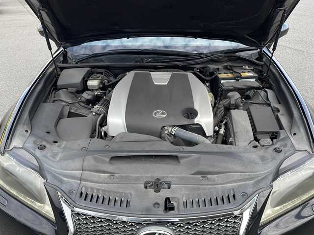 レクサス ＧＳ 250 Fスポーツ 山口県 2012(平24)年 13.3万km ブラック 茶レザーシート/純正19インチアルミホイール（前後異形サイズ）/純正ナビ/Bluetooth/フルセグTV/バックカメラ/前席シートヒーター/前席ベンチレーション/前席パワーシート/クルーズコントロール/ビルトインETC/社外前方ドライブレコーダー/LEDヘッドライト/LEDフォグライト/スマートキー＆プッシュスタート/後席サンシェード/電子制御パーキングブレーキ/横滑り防止装置/電動チルト＆テレスコピック/保証書・取説/スペアキー1個、カードキー1個