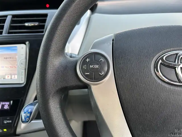 トヨタ プリウス α S 広島県 2012(平24)年 8.2万km ホワイトパールクリスタルシャイン 車検満了 令和9年10月/純正ナビ/（CD/TV/Bluetooth）/クリアランスソナー/ＥＴＣ/バックカメラ/HIDヘッドライト/フォグランプ/純正16インチAW/プッシュスタート/スペアキー/純正フロアマット/電格ミラー/ウインカーミラー