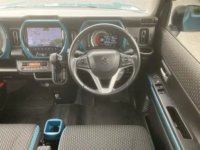 スズキ ハスラー HYBRID X ターボ 埼玉県 2020(令2)年 11.5万km デニムブルー ガンメタリック 2トーン (株)IDOMが運営する【じしゃロン鳩ヶ谷店】の自社ローン対象車両になります。こちらは現金ご利用時の価格です。自社ローンご希望の方は別途その旨お申付け下さい。/登録時114830km/ターボ車/純正ナビ/フルセグテレビ/全方位モニター/アイドリングストップ/デュアルカメラブレーキサポート/アダプティブクルーズコントロール/車線逸脱警告機能/車線逸脱抑制機能/プッシュスタート/ETC/ドライブレコーダー/純正15インチAW/前席シートヒーター/スマートキー/オートライト/ダブル/サイド/カーテンエアバッグ/パドルシフト/革巻きステアリング/前席背面ドリンクホルダー/助手席シートアンダーボックス