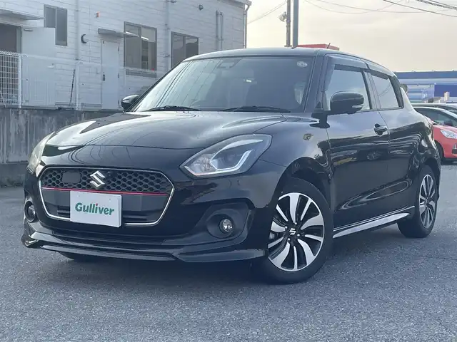 スズキ スイフト RSt 群馬県 2017(平29)年 9.3万km スーパーブラックパール 純正メモリナビ/TV/CD/DVD/Bluetooth/バックカメラ/全方位カメラ/ビルトインETC/クルーズコントロール/レーンキープアシスト/衝突軽減システム/HIDヘッドライト/盗難防止装置/バイザー/ウィンカーミラー/フォグ/純正フロアマット/純正アルミホイール