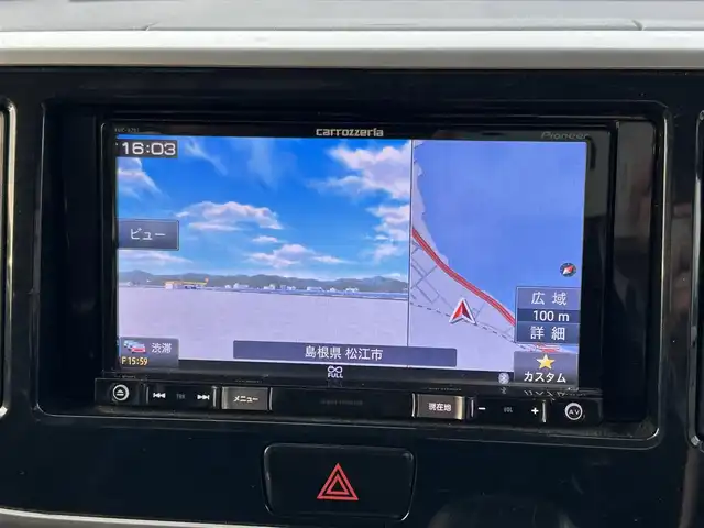 日産 デイズ ルークス X Vセレ +SeftyⅡ 島根県 2015(平27)年 7.9万km モカブラウンP 登録時走行距離78946km/カロッツェリアナビ(Bluetooth/AM/FM/CD/DVD)/フルセグテレビ/全周囲カメラ/バック/サイド/フロント/左側パワースライドドア/アイドリングストップ/横滑り防止装置/衝突被害軽減ブレーキ/ドアバイザー/プッシュスタート/スマートキー(スペアキー×1)/ロールサンシェード/取扱説明書/禁煙車