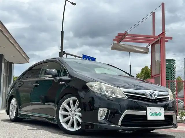 トヨタ ＳＡＩ G ツーリングセレクション 香川県 2013(平25)年 7.6万km ブラック 純正HDDナビ/【CD/DVD/Bluetooth】/バックカメラ/前席パワーシート/革調シートカバー/TEIN車高調/LEDヘッドライト/スマートキー/クルーズコントロール/純正18インチアルミ/純正フロアマット/横滑り防止装置/ビルトインETC