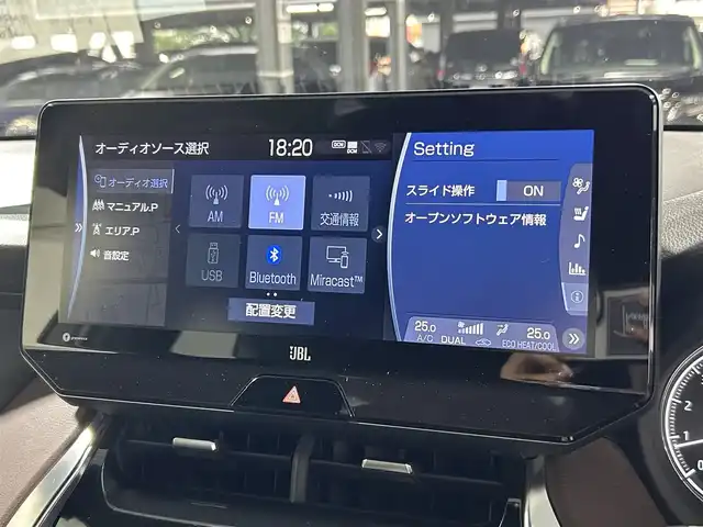 トヨタ ハリアー Z レザーパッケージ 大阪府 2020(令2)年 3.1万km ホワイトパールクリスタルシャイン 純正大型ナビＴＶ　JBLサウンド　３６０カメラ　ＥＴＣ　モデリスタエアロ　シートヒーター　パワーシート　レーダークルコン　レザーシート　ハンドルヒーター　デジタルインナーミラー　ブラインドスポットモニター　衝突軽減