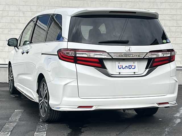 ホンダ オデッセイ アブソルート EX 長野県 2014(平26)年 10.2万km ホワイトオーキッドパール (株)IDOMが運営する【じしゃロン長野店】の自社ローン専用車両になります。こちらは現金またはオートローンご利用時の価格です。自社ローンご希望の方は別途その旨お申付け下さい/純正ナビ/Bluetooth/バックカメラ/全方位カメラ/純正ビルトインETC/フルセグテレビ/両側パワースライド/純正フロアマット/純正アルミホイール/LEDヘッドライト/フォグランプ/オートライト/CTBA/パドルシフト