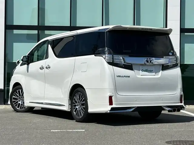 トヨタ ヴェルファイア Z Gエディション 福島県 2017(平29)年 4万km ホワイトパールクリスタルシャイン 10インチナビ/フリップダウンモニター/パワーバックドア/両側パワースライドドア/LEDヘッドライト/モデリスタエアロ/レーダークルーズコントロール/メモリーパワーシート/トヨタセーフティセンス/ステアリングヒーター/ステアリングスイッチ/サンルーフ