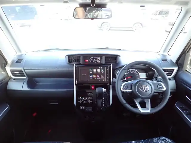 トヨタ ルーミー カスタムG－T 千葉県 2025(令7)年 0.1千km ブラックマイカメタリック/パールホワイト2トーン 【登録済未使用車】/【ブラック&パールホワイト３（X99）】/コンフォートパッケージ/純正9インチディスプレイオーディオ/・フルセグTV/Bluetooth/パノラミックビューモニター/バックカメラ/両側パワースライドドア/プッシュスタート/スマートキー2本/前席シートヒーター/スマートアシスト/・衝突警報機能/・衝突回避支援ブレーキ機能/・ブレーキ制御付誤発進抑制機能/・車線逸脱警報機能/・路側逸脱警報機能/・先行車発進お知らせ機能/・標識認識機能/・アダプティブクルーズコントロール/純正15インチAW/LEDヘッドライト/フォグライト/取扱説明書/保証書/