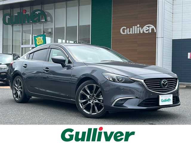 マツダ アテンザ セダン 25S Lパッケージ 佐賀県 2016(平28)年 4.8万km メテオグレーマイカ 純正ナビ/Bluetooth/CD/DVD/フルセグテレビ/ワンオーナー/バックカメラ/衝突軽減システム/クルーズコントロール/前席パワーシート/シートメモリ/パドルシフト/前席シートヒーター/アイドリングストップ/ETC/クリアランスソナー/盗難防止装置/LEDオートライト/オートエアコン/プッシュスタート/スペアキー/保証書/取扱説明書/記録簿R２、H30、２９、２８