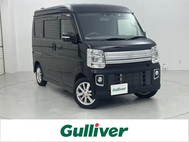 スズキ エブリィ ワゴン PZターボ スペシャル ハイルーフ 茨城県 2022(令4)年 1.3万km ブルーイッシュブラックパール3 社外ナビ/バックカメラ/フルセグ/衝突被害軽減ブレーキ/車線逸脱抑制装置/オートマチックハイビーム/クリアランスソナー/両側電動スライドドア/ETC/ドラレコ/シートカバー/オートステップ/純正14インチAW/スマートキー